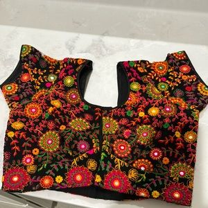 Thread work Saree blouse